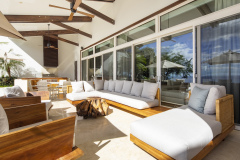 Outdoor living and entertaining terrace at Villa Belvedere Costa Rica